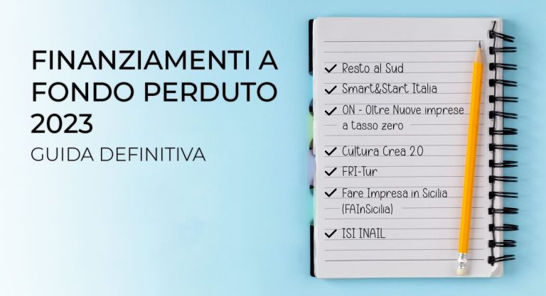 finanziamenti a fondo perduto